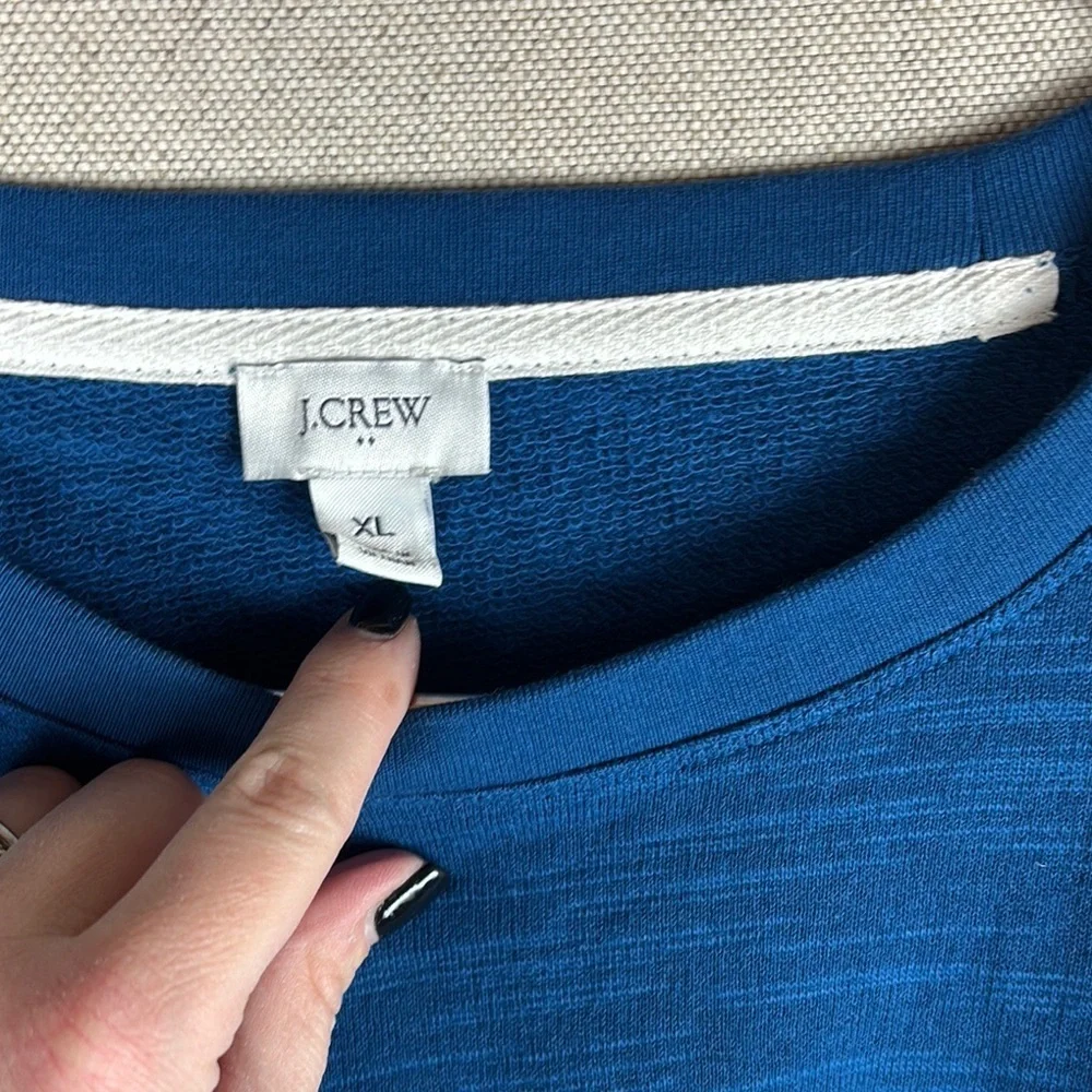 J. Crew > Men’s Blue Crew Neck Long Sleeve Shirt Extra Large